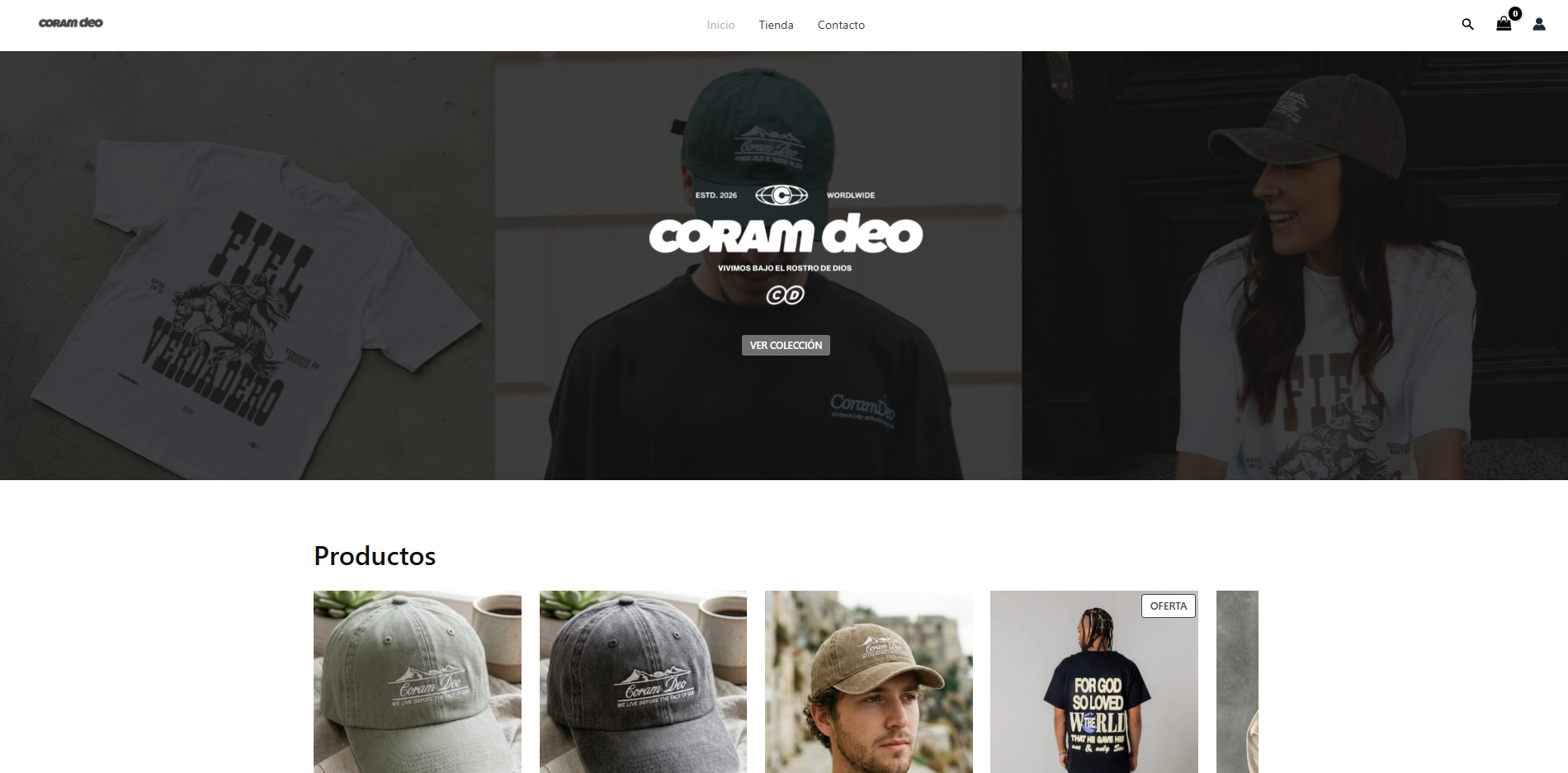 Mockup de Ecommerce Tienda Ropa - Streetwear